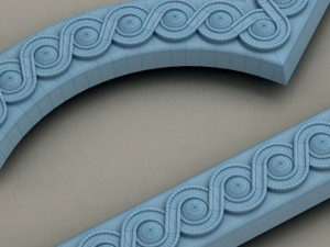 molding with corner elements harmony 3D-Modell