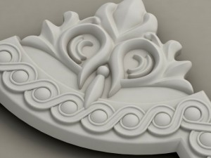 molding with corner elements harmony 3D-Modell