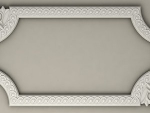 molding with corner elements harmony 3D-Modell
