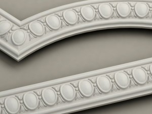 molding with corner elements harmony 3D Model