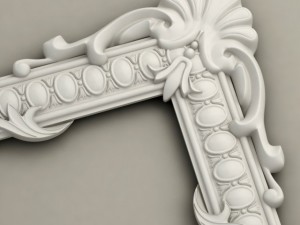 molding with corner elements harmony 3D Model