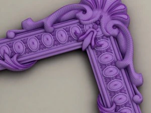 molding with corner elements harmony 3D Model