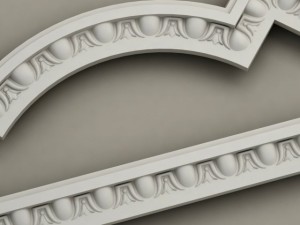 molding with corner elements harmony Modelo 3D