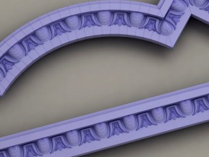 molding with corner elements harmony Modelo 3D