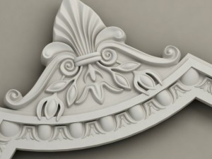 molding with corner elements harmony Modelo 3D