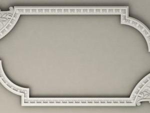 molding with corner elements harmony Modelo 3D