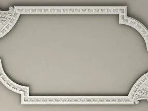 molding with corner elements harmony 3D Model