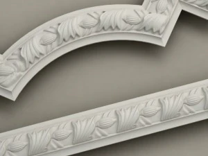 molding with corner elements harmony 3D Model