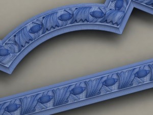 molding with corner elements harmony 3D 모델