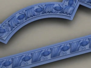molding with corner elements harmony 3D Model