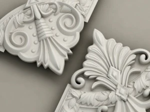 molding with corner elements harmony 3D Model