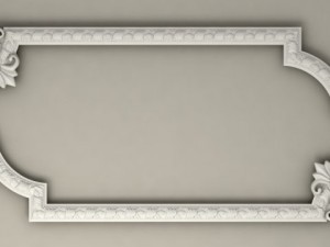molding with corner elements harmony 3D 모델