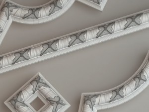 molding with corner elements gaudi decor 3D Модель