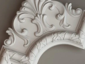 molding with corner elements gaudi decor 3D Model