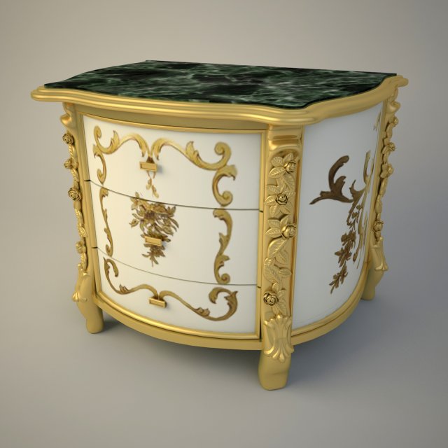 night table meroni francesco amanda 3D 模型 .c4d .max .obj .3ds .fbx .stl .blend