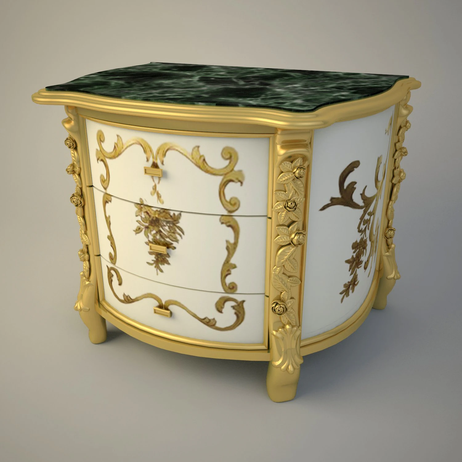night table meroni francesco amanda 3D Model .c4d .max .obj .3ds .fbx .stl .blend