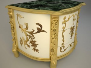 night table meroni francesco amanda 3D 模型