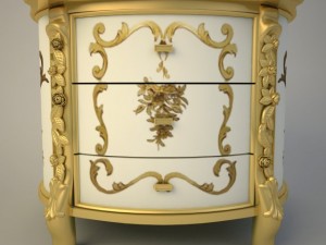 night table meroni francesco amanda 3D 模型