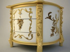 night table meroni francesco amanda 3D 模型