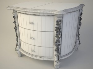 night table meroni francesco amanda 3D 模型