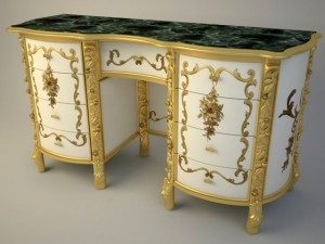 dressing table meroni francesco amanda 3D Model