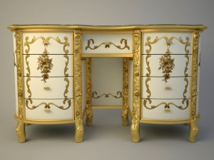 dressing table meroni francesco amanda Model 3D