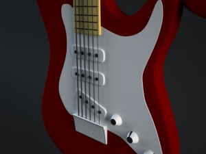 guitar guy rigged 3D 모델