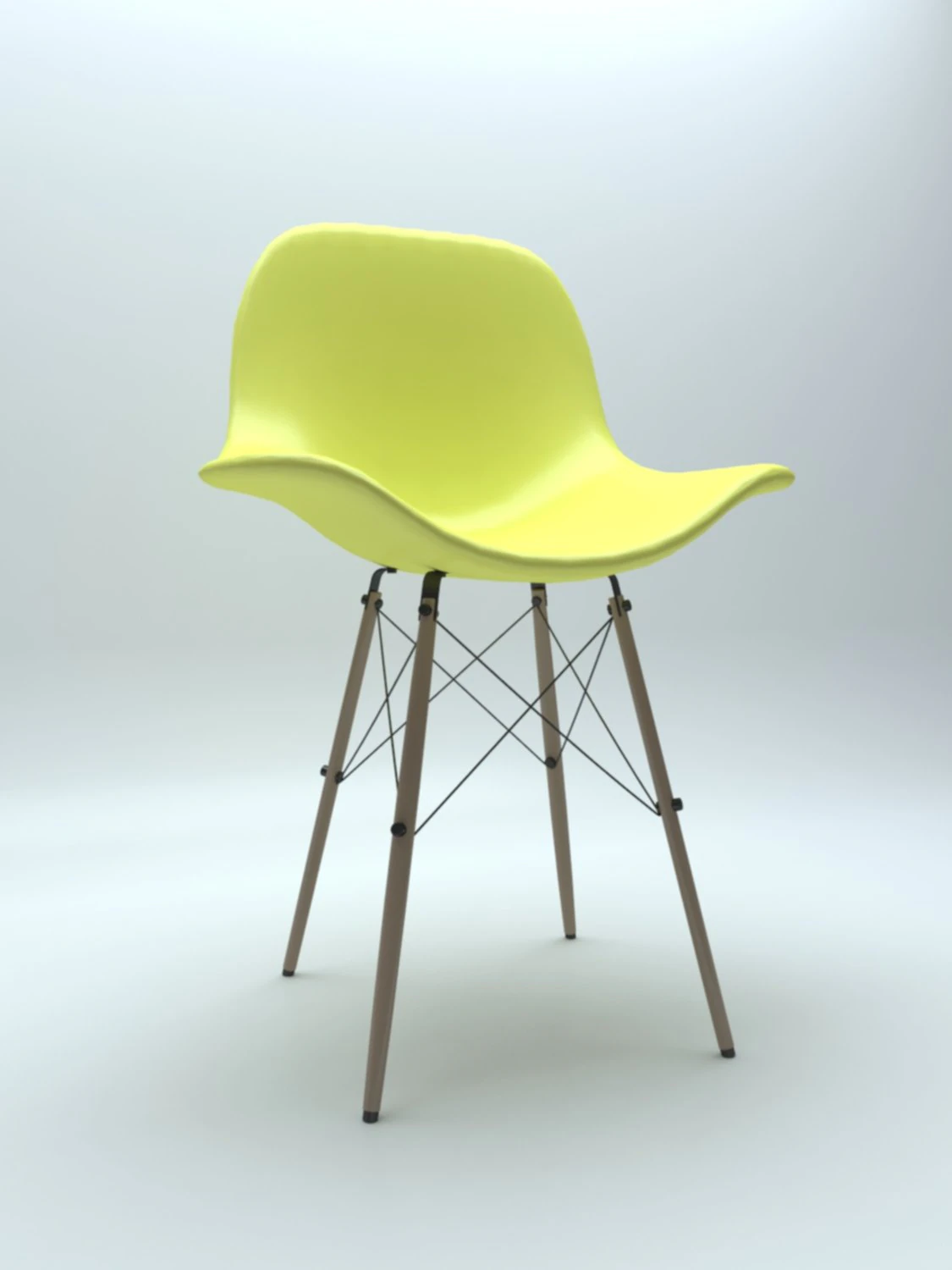 eames chair 3D Model .c4d .max .obj .3ds .fbx .stl .blend 