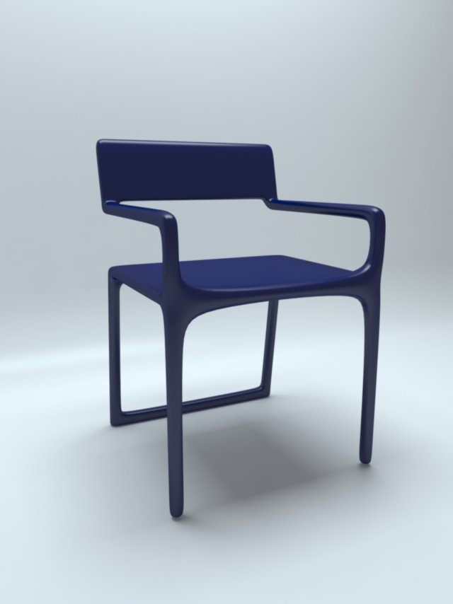 p chair 3D Модель .c4d .max .obj .3ds .fbx .stl .blend 