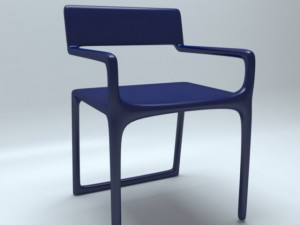 p chair Model 3D
