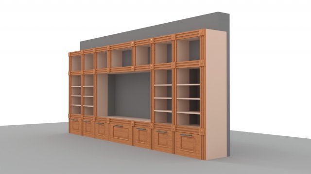 shelving 3D-Modell .c4d .max .obj .3ds .fbx .stl .blend 