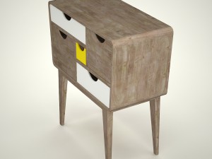 commode kristbjorg scandinavian style Model 3D