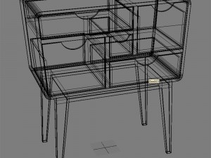 commode kristbjorg scandinavian style Model 3D