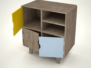 commode rafn scandinavian style 3D Model