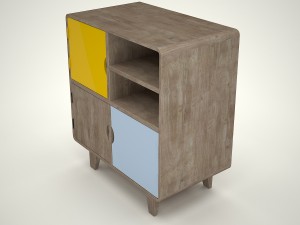 commode rafn scandinavian style Modelo 3D