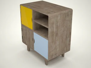 commode rafn scandinavian style 3D Model
