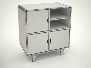 commode rafn scandinavian style 3D Model