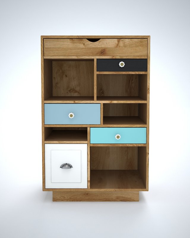 commode lokke 3D Model .c4d .max .obj .3ds .fbx .stl .blend 