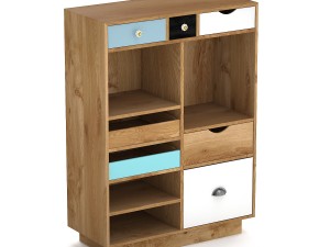 commode modolfr scandinavian style 3D Model