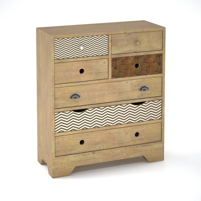 valgautr commode scandinavian style 3Dモデル .c4d .max .obj .3ds .fbx .stl .blend 