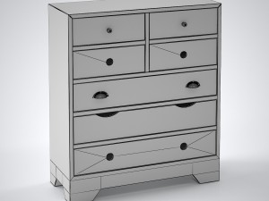 valgautr commode scandinavian style 3Dモデル