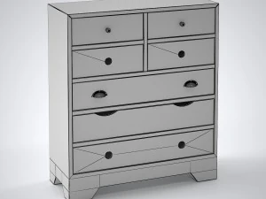 valgautr commode scandinavian style 3D Model