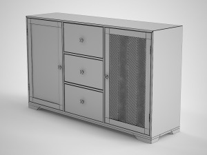 hallgils commode scandinavian style 3D Model