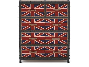 union jack commode Modello 3D