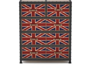 union jack commode 3D Model
