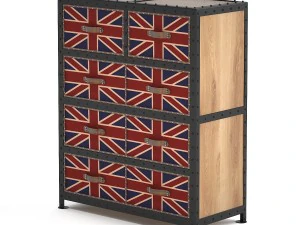 union jack commode 3D Model