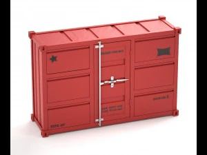 Komoda z kontenera morskiego Model 3D