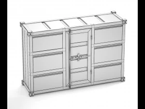 sea container commode 3D Model