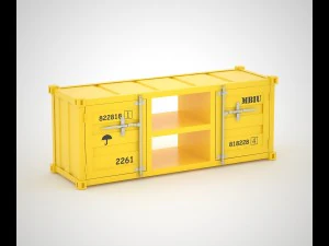 sea container hq tv cabinet 3D Model