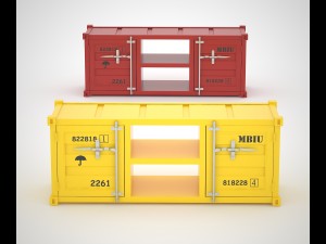 sea container hq tv cabinet Model 3D